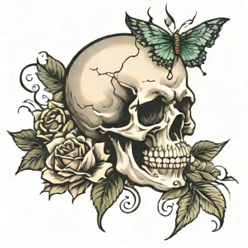 Skull And Roses
