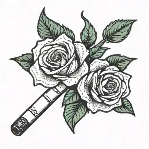 Lego Flower Rose And Cigarettes