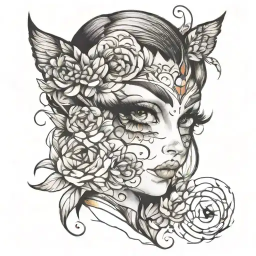 Beautiful Girl Eyes Looking