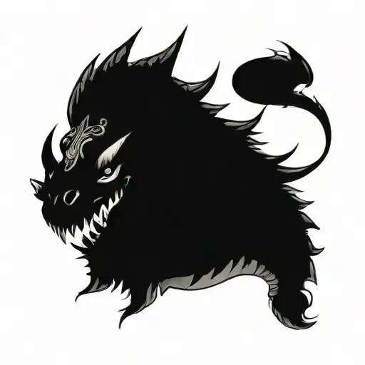 Bipolar Affectivity Dragon Two Heads Looking