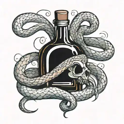 Bottle And Snake