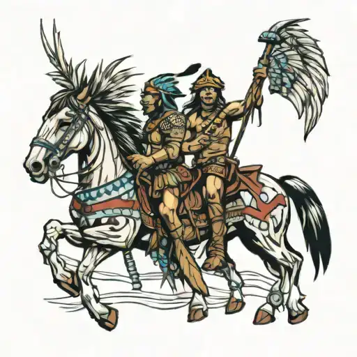 Native Warriors Supporting Land