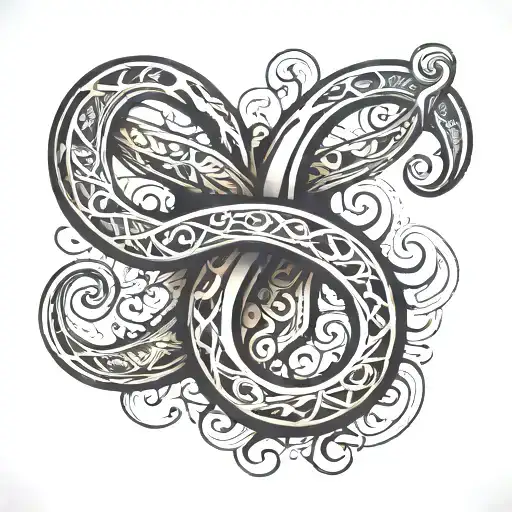 Tattoo With A Moebius Loop In The Form Of An Infinity Symbol