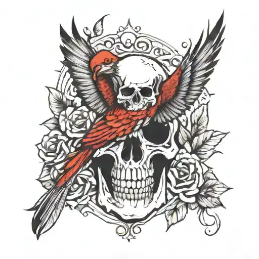Bird And Skull