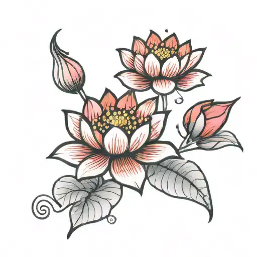 Lotus Red Flower