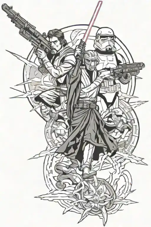 Star Wars Galactic Republic Battle Scene