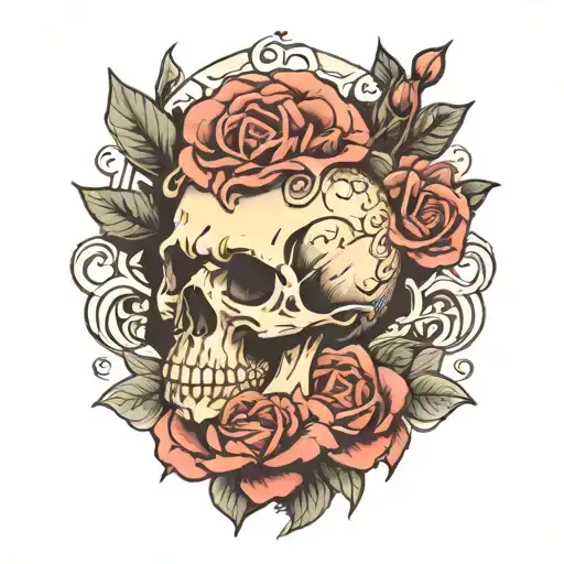 Skull And Roses