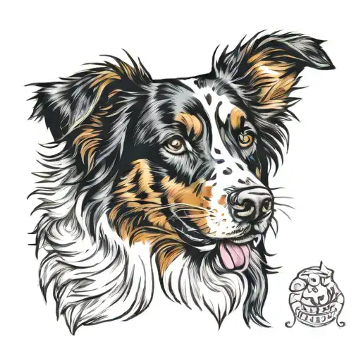 Australian Shepherd Portrait