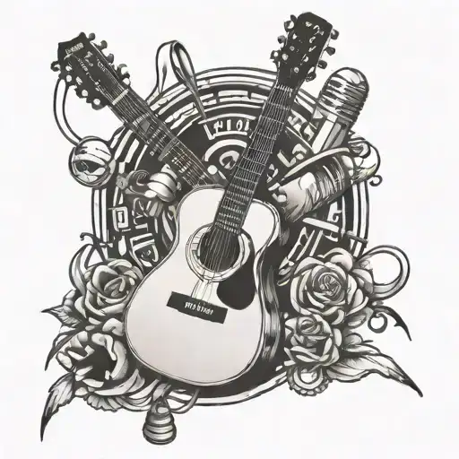 Guitar And Microphone