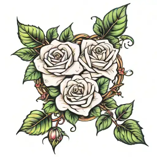 Ivy And Rose Intertwined