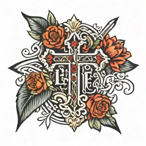 Cross Witht The Word Life