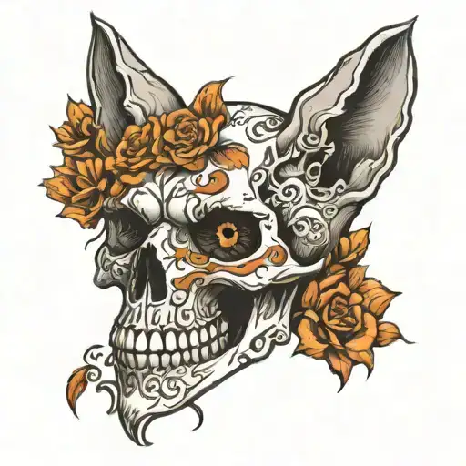 Skull And Fox