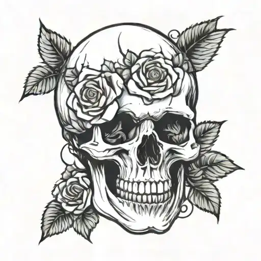 Skull And Roses Growing