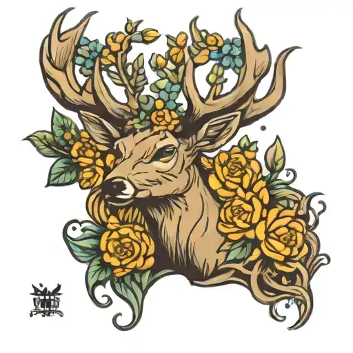 Deer Head Flowers Growing