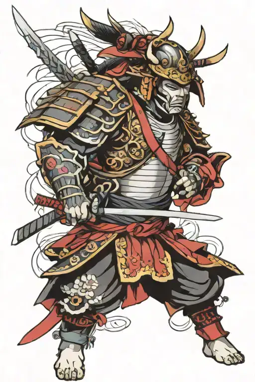 Samurai-cyborg Half Cyborg Half Samurai