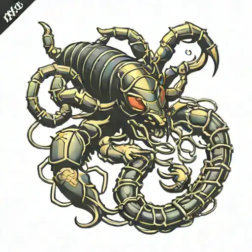 Scorpion With Kurapika Chains