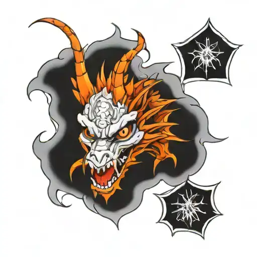 Top View Of A Dragon Head Tattoo Coning Out Of My Skin