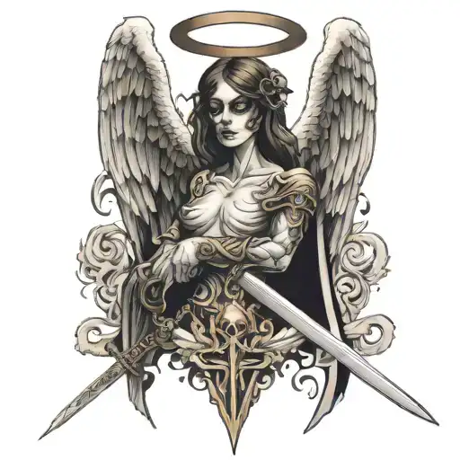 Angel Of Death With A Sword