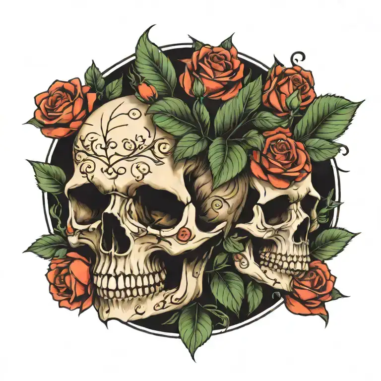 Skull Roses Growing House Plants Horizontal