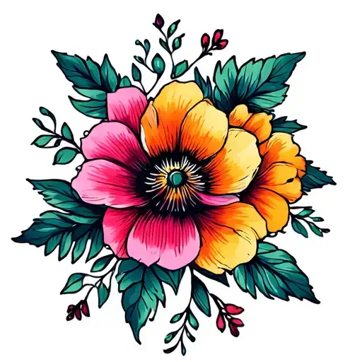 Floral Design Incorporating