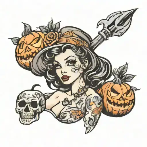 Halloween Pinup Girl