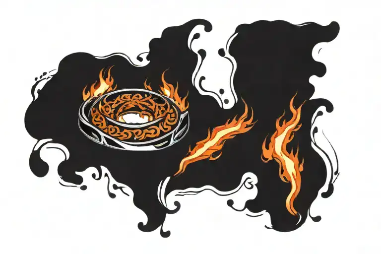 Burning Ring Inscription From Lord