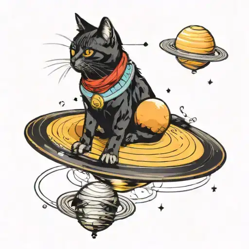 A Cosmic Cat Exploring Saturn's Rings