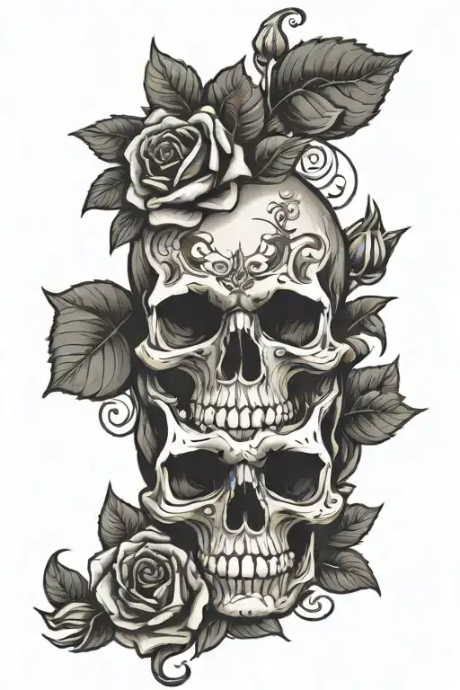 Skull And Roses