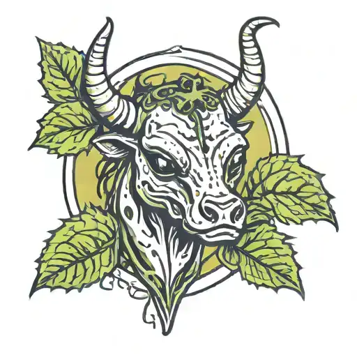 Alien Ufo Cow Cannabis Leaf