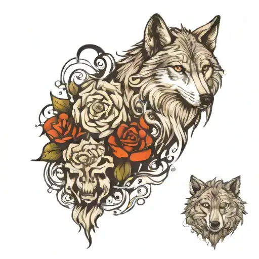 Wolf And Phoniex Rising