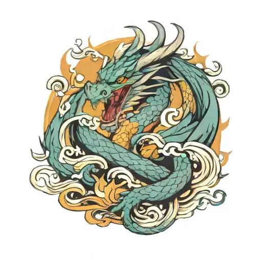 Dragon Choking The Phoenix