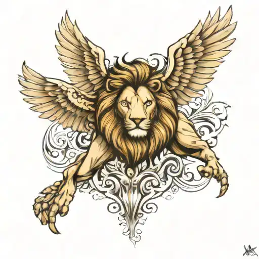 Lion And Wings