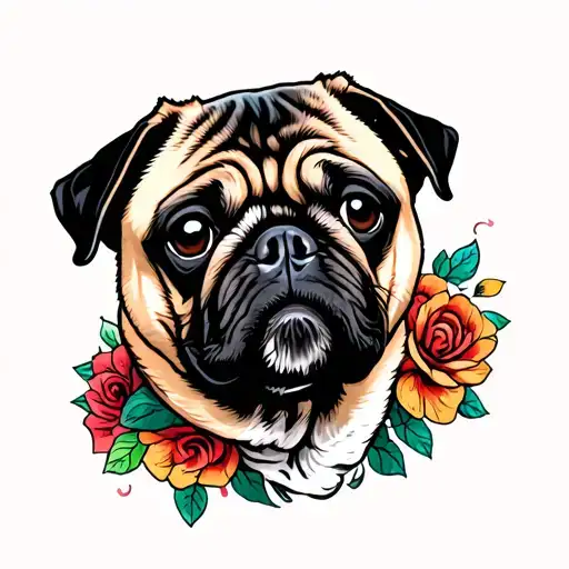 Pug Portrait