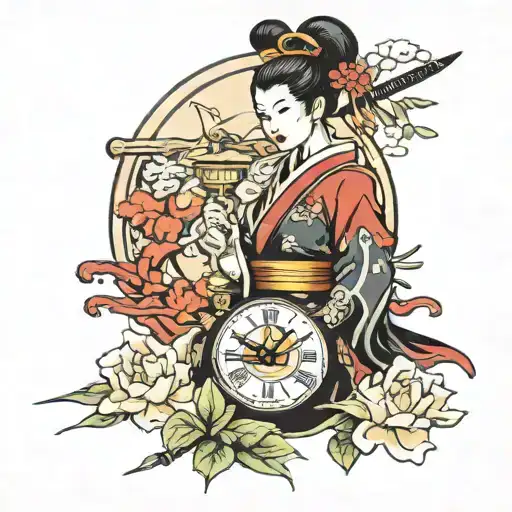 Samurai Femape Clock