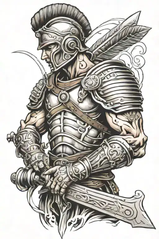 Full Sleeve Roman Soldier