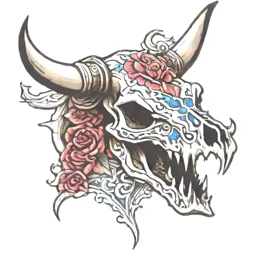 Bull Skull Soft Shading