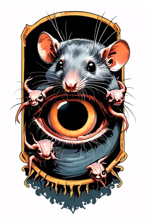 Rats Coming Out Of An Eye Socket