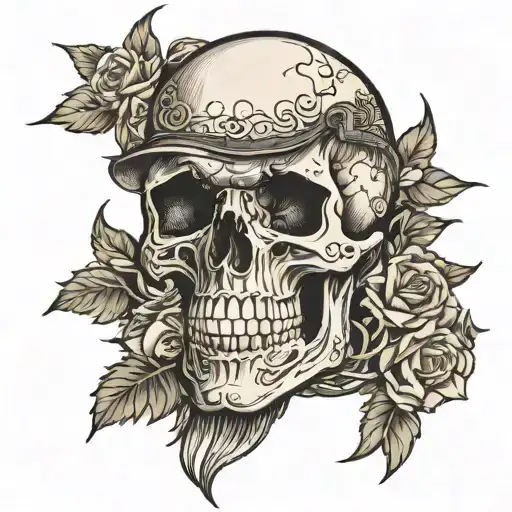 Black Men's Skull