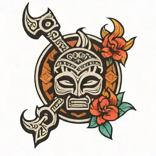 Polynesian Tattoo Symbolize Brotherhood For Hand