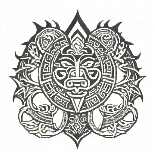 Polynesian Tattoo Symbolize Brotherhood For Hand