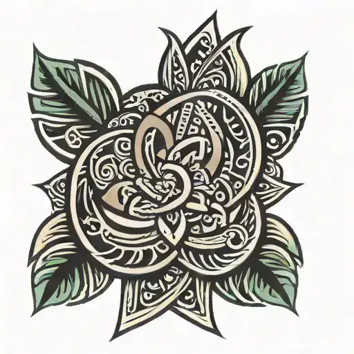 Polynesian Tattoo Symbolize Brotherhood Forearm