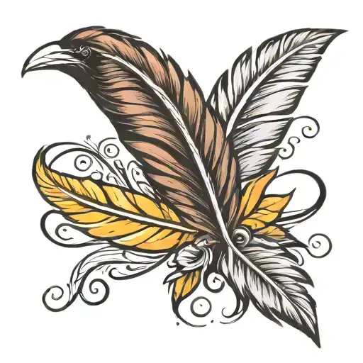 Raven Feather Feather Feather