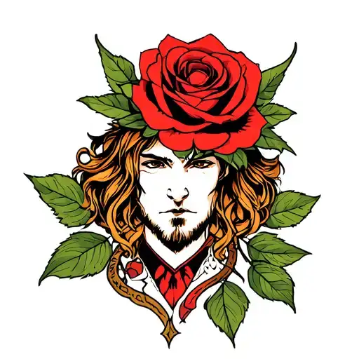 Vikin Hugin And A Rose