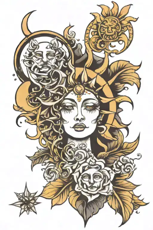 Sun And Moon Divine Feminine