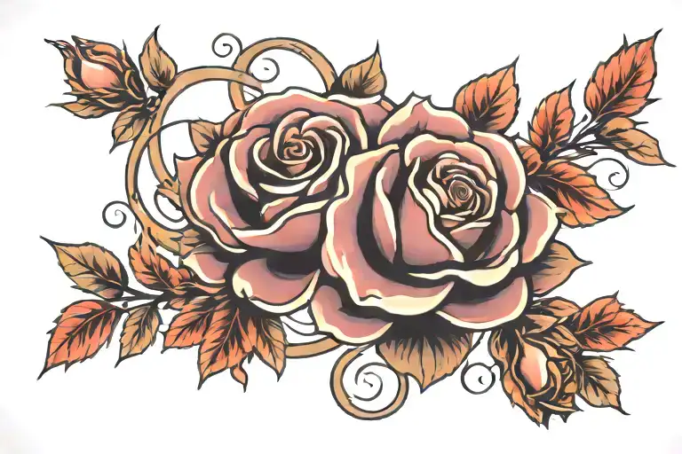 Infinity And Rose And Flower Blooming