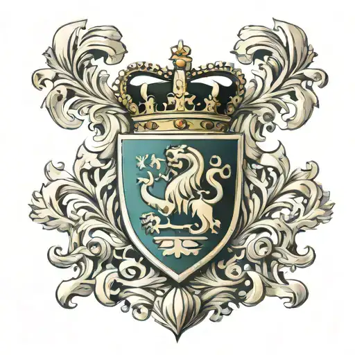 Johannessen Norway Family Crest Heraldry Crown