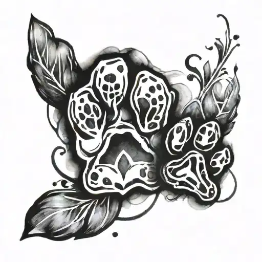 Paw Print Watercolor