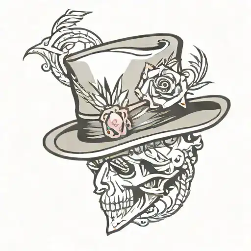 Diamond Icon And Fedora Hat