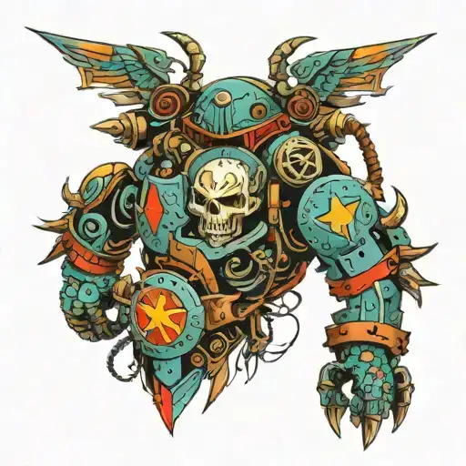 Tribal Arte Enano Warhammer 40K Space