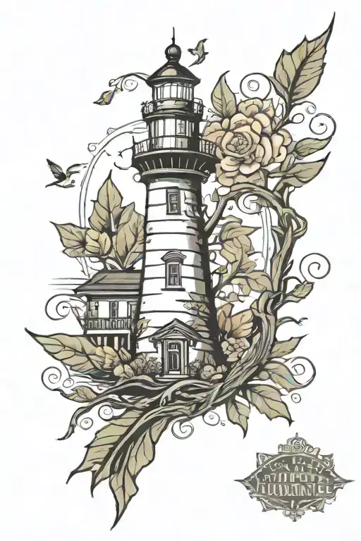 Lighthouse Paisley Redwood Tree
